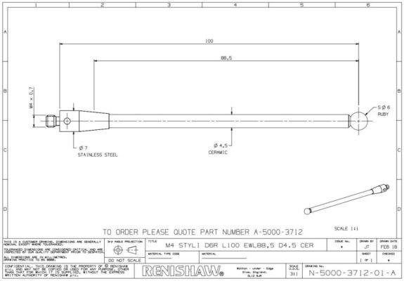 Kim đo ( stylus ) A-5000-3712